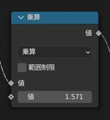 pi/2を入れることで90度回転