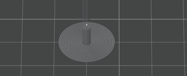 Brimを外側に8mm追加して接地面積を増やす
